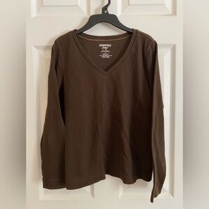 Essentials By Maggie Women’s Brown Sweater (Size Medium)